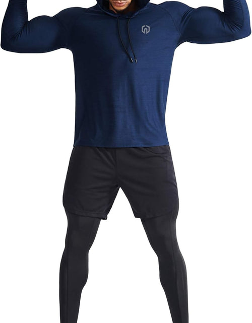 Load image into Gallery viewer, Men'S Dry Fit Athletic Workout Running Shirts Long Sleeve
