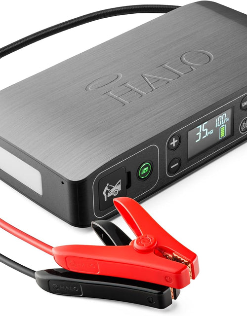 Load image into Gallery viewer, Bolt Air 58830 Portable Car Battery Jump Starter | 100 PSI Air Compressor, 58.8Wh USB Power Bank, Emergency Floodlight &amp; Charger, Jumps Cars Suvs &amp; Trucks, Inflates Tires, TSA Approved — Gray
