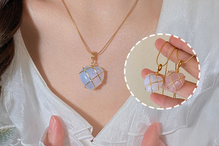 Fashion Moonstone Necklace for Cartoon Princess Love Girl Necklace Novelty Jewelry