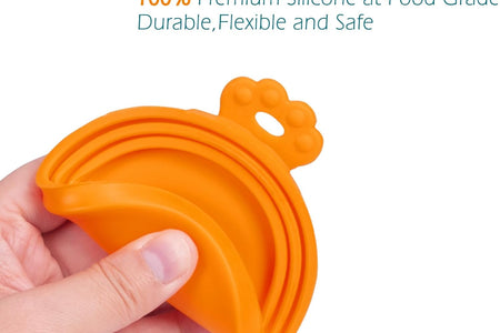 Silicone Pet Can Lids, Dog Cat Food Can Cover, Universal Size Can Tops, 1 Fit 3 Standard Size Food Cans, BPA Free Dishwasher Safe
