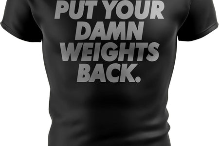 Bodybuilding Shirts for Men - Motivational Gym Muscle Black Tshirt