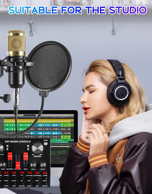 Load image into Gallery viewer, Microphone for Podcast Equipment Bundle and Studio Recording Equipment,Usb Microphone,Microphone for Computer,Perfect for Recording Podcasts and Live Streaming

